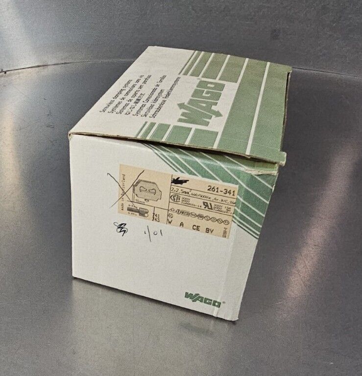 Wago 261-341 conductor Ground Terminal Block - Pk with 44.              Loc3C-17