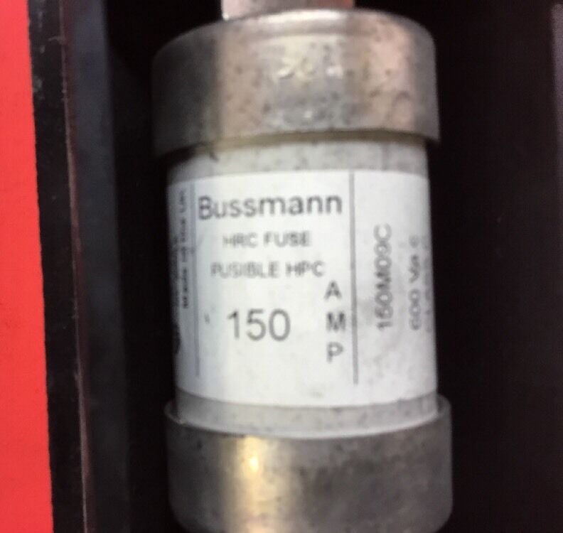 Bussman 150M09C Fuse 150AMP 600VAC Class C With 200 DF Fuse Holder.  4A
