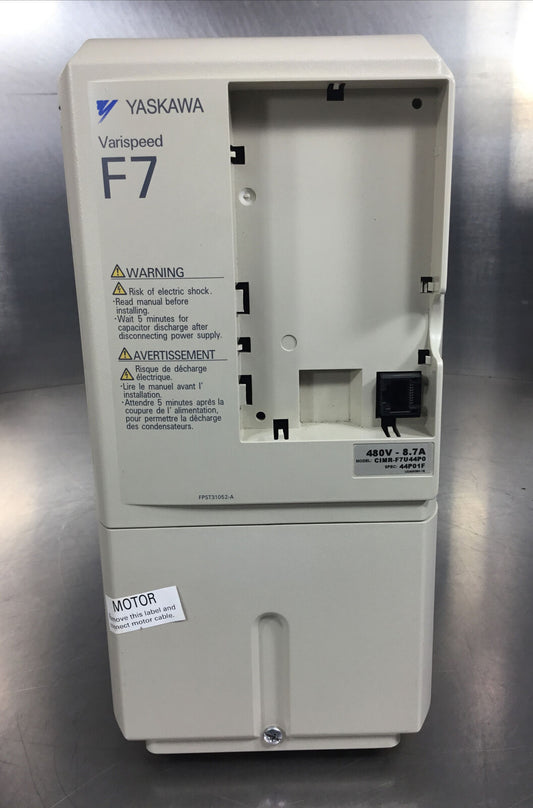Yaskawa  CIMR-F7U44P0  Adjustable Frequency Drive 3Ph 0-400Hz 480V       1D