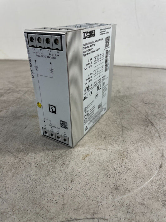 Phoenix Contact 2907719 QUINT4-DIODE/12-24DC DIN Rail Mount Redundancy Module-2D
