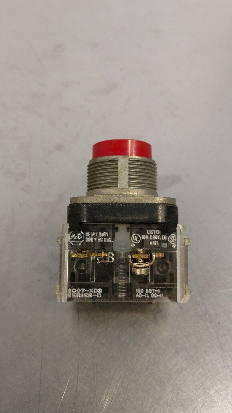 ALLEN BRADLEY Extended Round Red Push Button 800T-B Ser T 4A