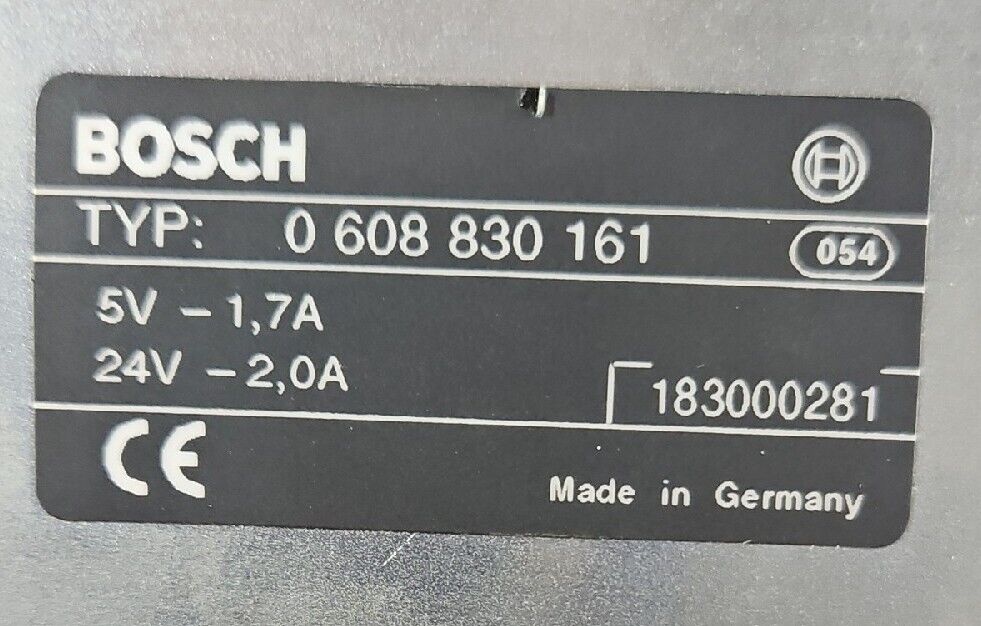 BOSCH 0608830161 5V - 1,7A (24V - 2,0A) Controller Card                Loc 3D-14