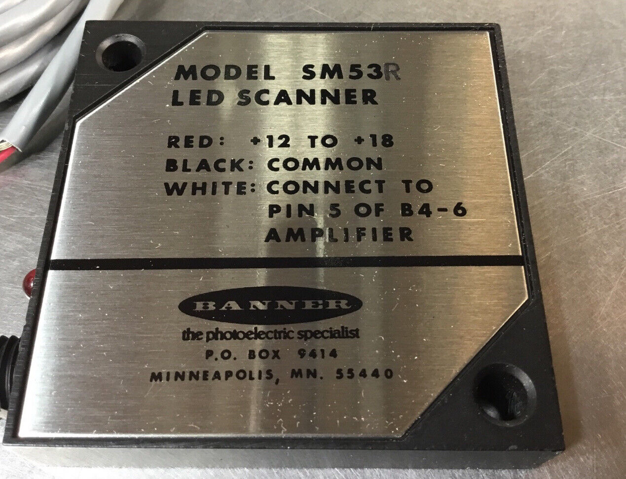BANNER ENGINEERING  SM53R  LED Scanner    3D-30