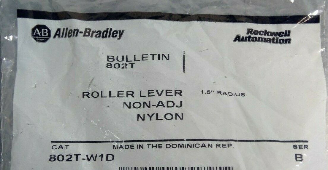 Allen-Bradley Bulletin 802T - 802T-W1D Series B Roller Lever                  4C