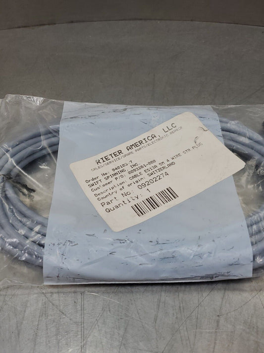 Rieter 09202274 Cable ES13A 5M 4 Wire Str. Plug.                              5E