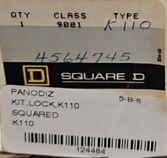 Square D 9001 k110 Padlock Attachment Push-Pull.                        Loc4E-20