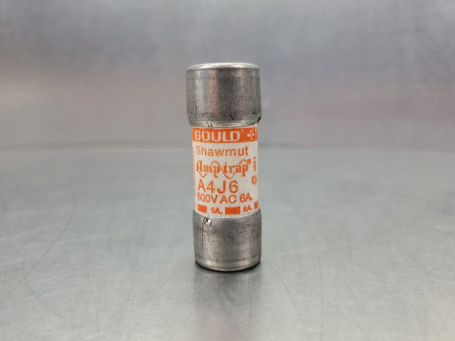 Gould SHAWMUT A4J6 Amptrap Fuse, 6 AMP 600VAC.                          4D-BOX#3