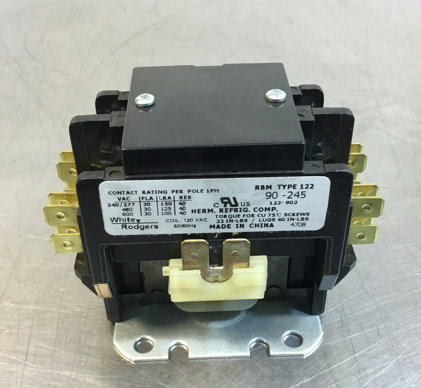 STANCOR  122-902  AC Power Contactor     4C