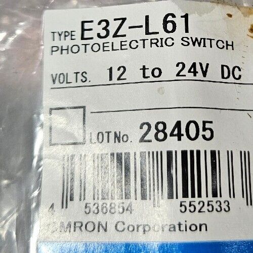 Omron E3Z-LS61 Photoelectric Switch Sensor.                            Loc 4E-17