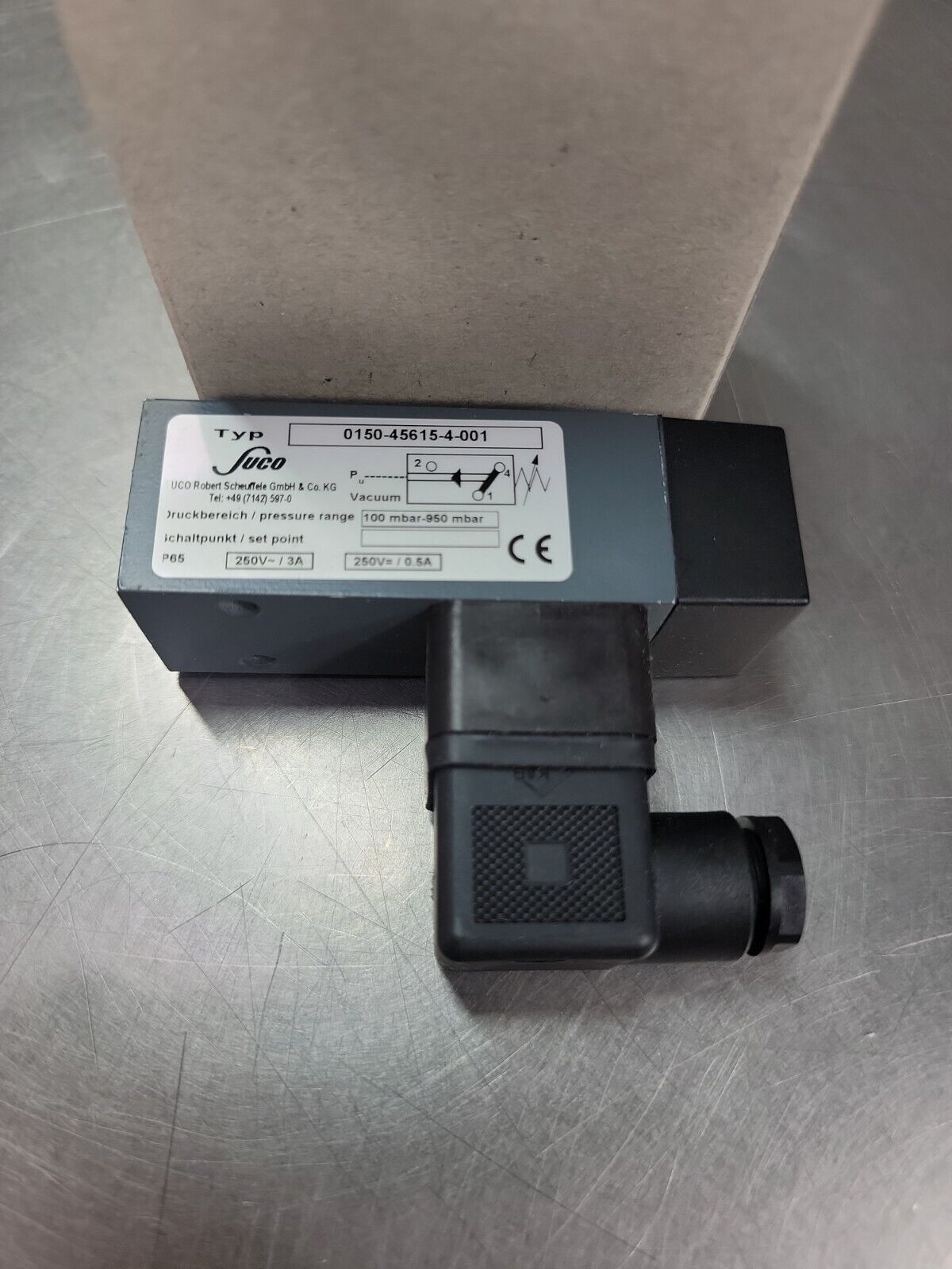 NEW SUCO 0150-45615-4-001 VACUUM SWITCH 0150456154001 loc.6C