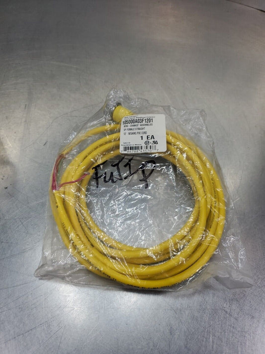 BRAD HARRISON 105000A03F1201 Mini-Change 5P Female 12Ft PLC Cord.          5D-17