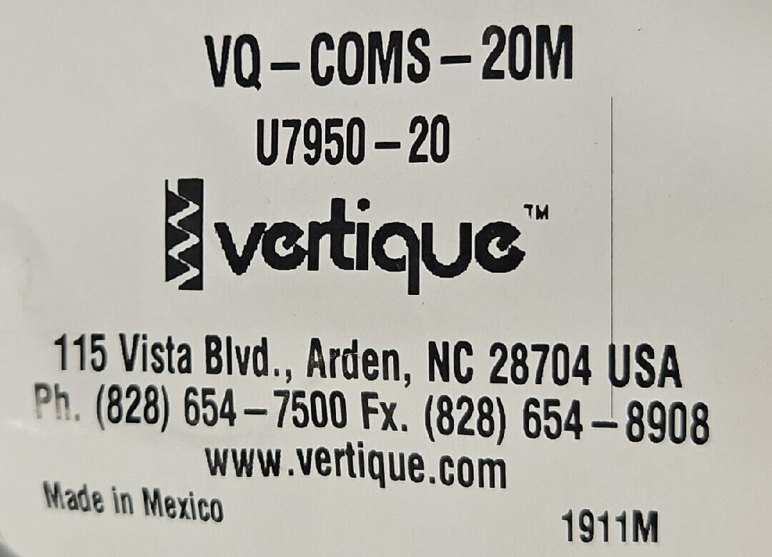 VERTIQUE VQ-COMS-20M PLC Cable                                            Loc 5K