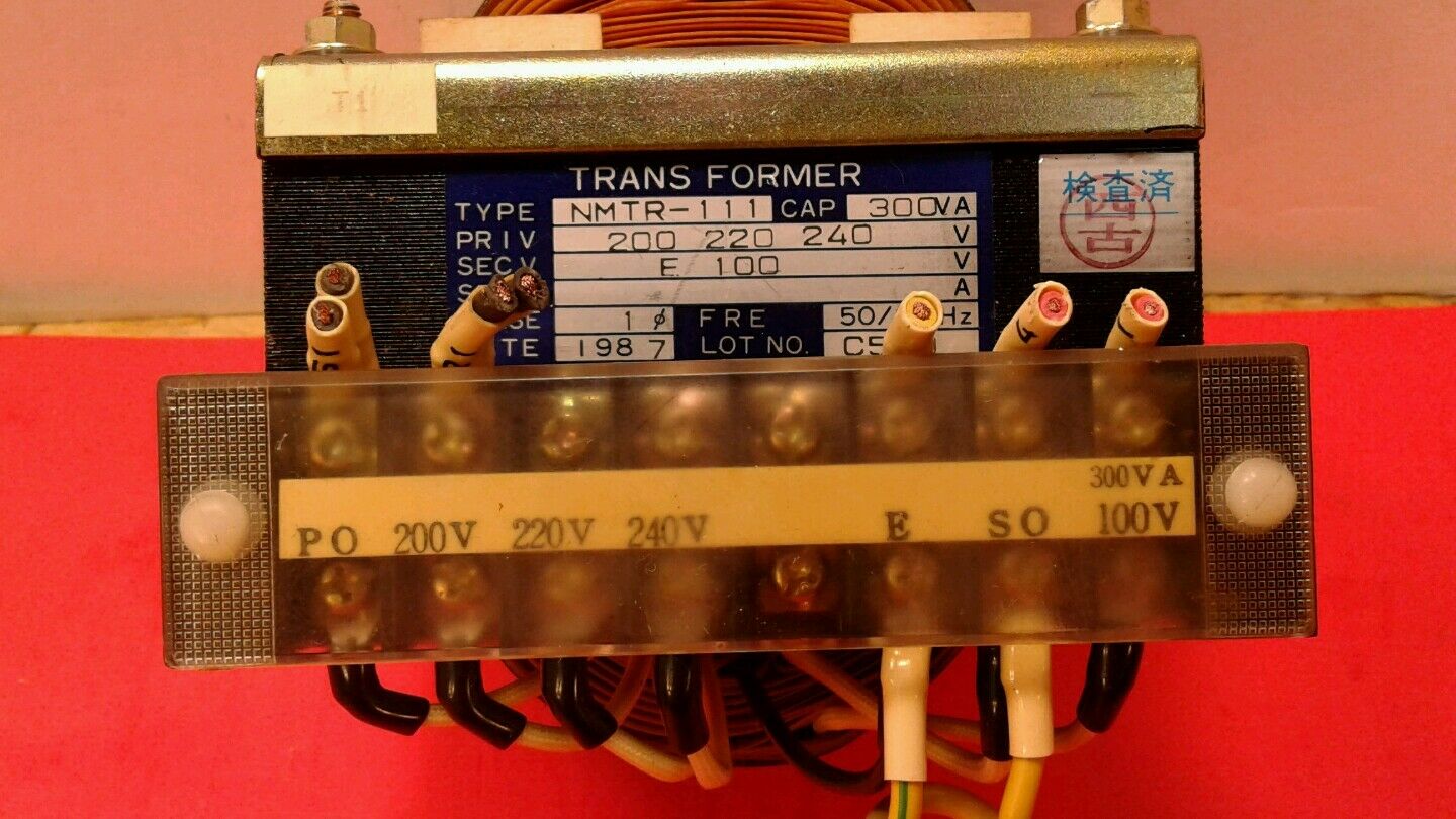 Nunome 300 VA 1 Phase Industrial Control Transformer, NMTR-111, Used,       4E-3