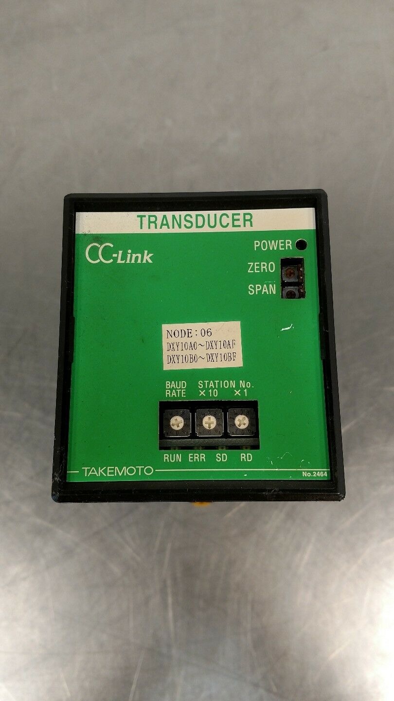 TAKEMOTO C2A-00-D DC INPUT TRANSDUCER w/Base Module 5D