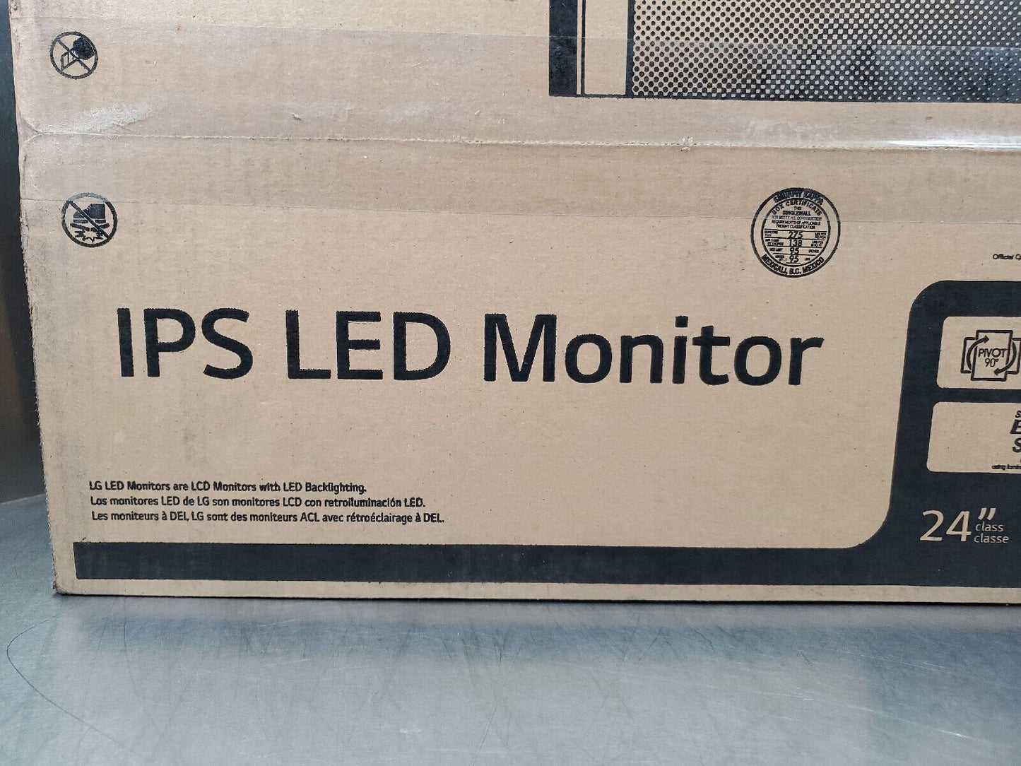 LG 24MB35PU-B 24” Class IPS LED Monitor DVI VGA Full HD 1920 x 1080p.         2F