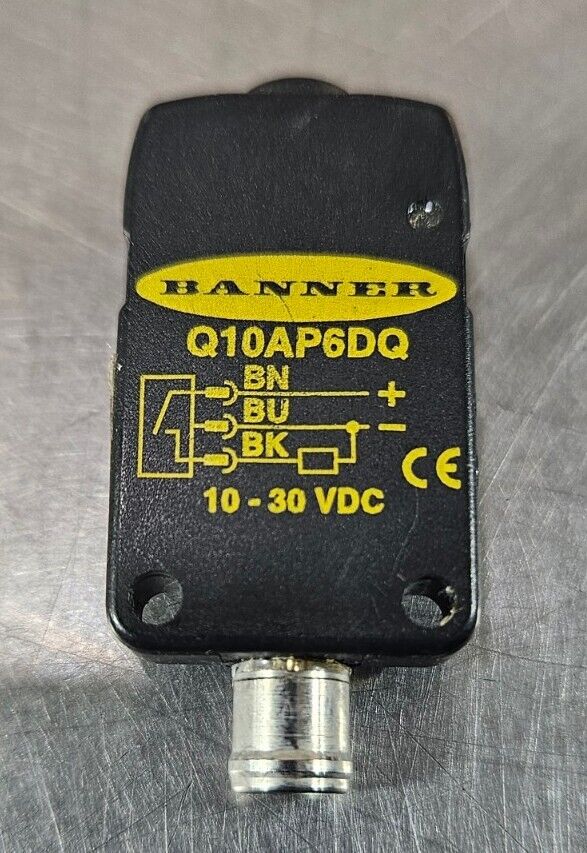 Banner Q10AP6DQ Photoelectric Prox Sensor, 20" Range, 10-30VDC.         Loc5E-19