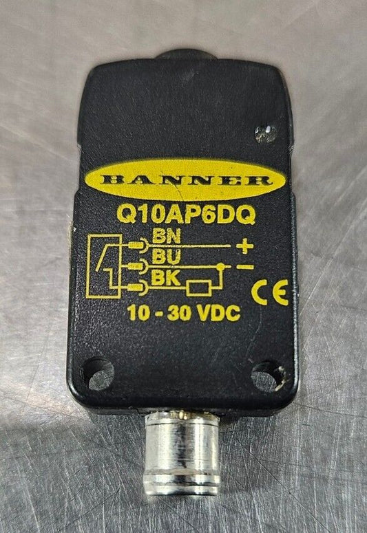 Banner Q10AP6DQ Photoelectric Prox Sensor, 20" Range, 10-30VDC.         Loc5E-19