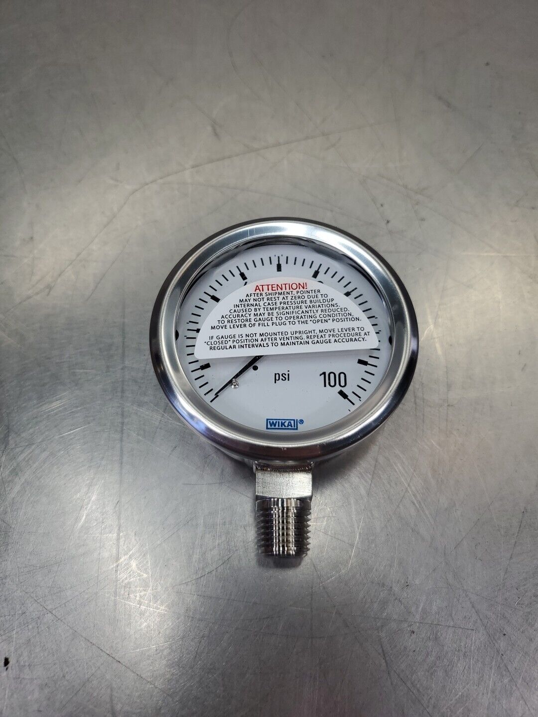 WIKA 232.53 2.5" 100PSI Pressure Gauge                                      6B-8