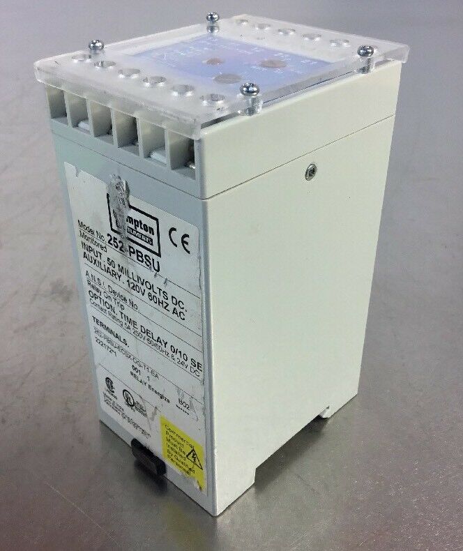 CROMPTON 252-PBSU PROTECTOR RELAY         Loc. 4A