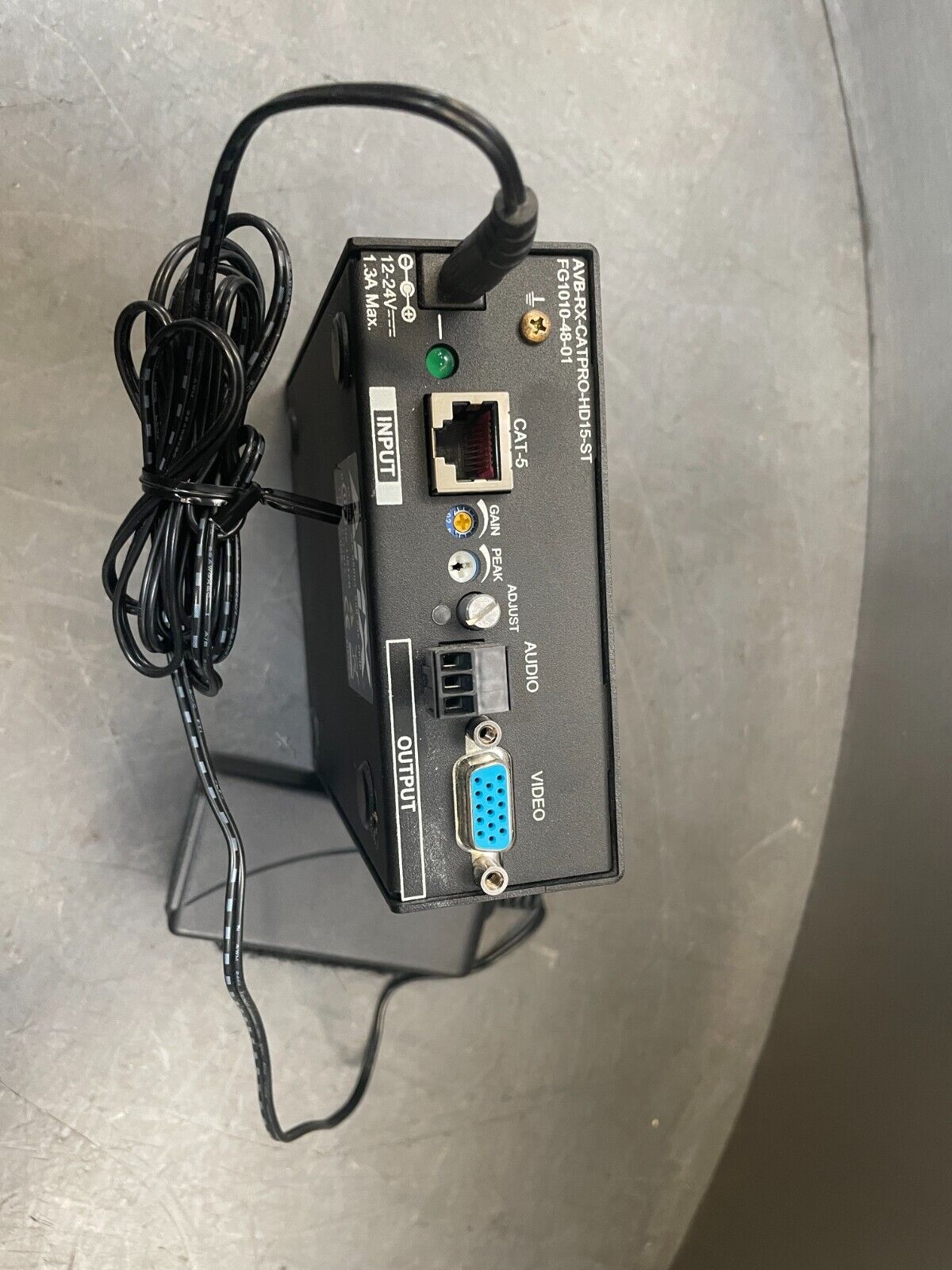 AMX FG1010-48-01 Black Auto Patch CatPro RX to Stereo VGA Decoder / Receiver