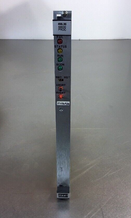 MTS 68030 CPU 498.36 ASSY 465725-01B Processor Module.  3C