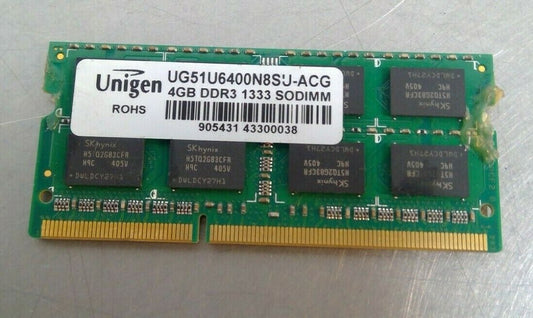 Unigen - UG51U6400N8SU-ACG - Memory - 4GB DDR3 1333 SODIMM                 3D-1