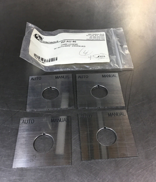 EEC AEG  BZ-AU- 46  “AUTO MANUAL” 22MM Engraved Legend ( Lot Of 4 )     3D-31