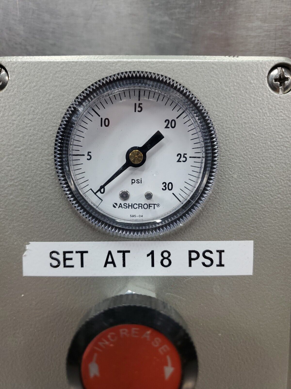 BEOFRAM PRESSURE REGULATOR MODULE w/ASHCROFT 595-04 PSI METER.                6C