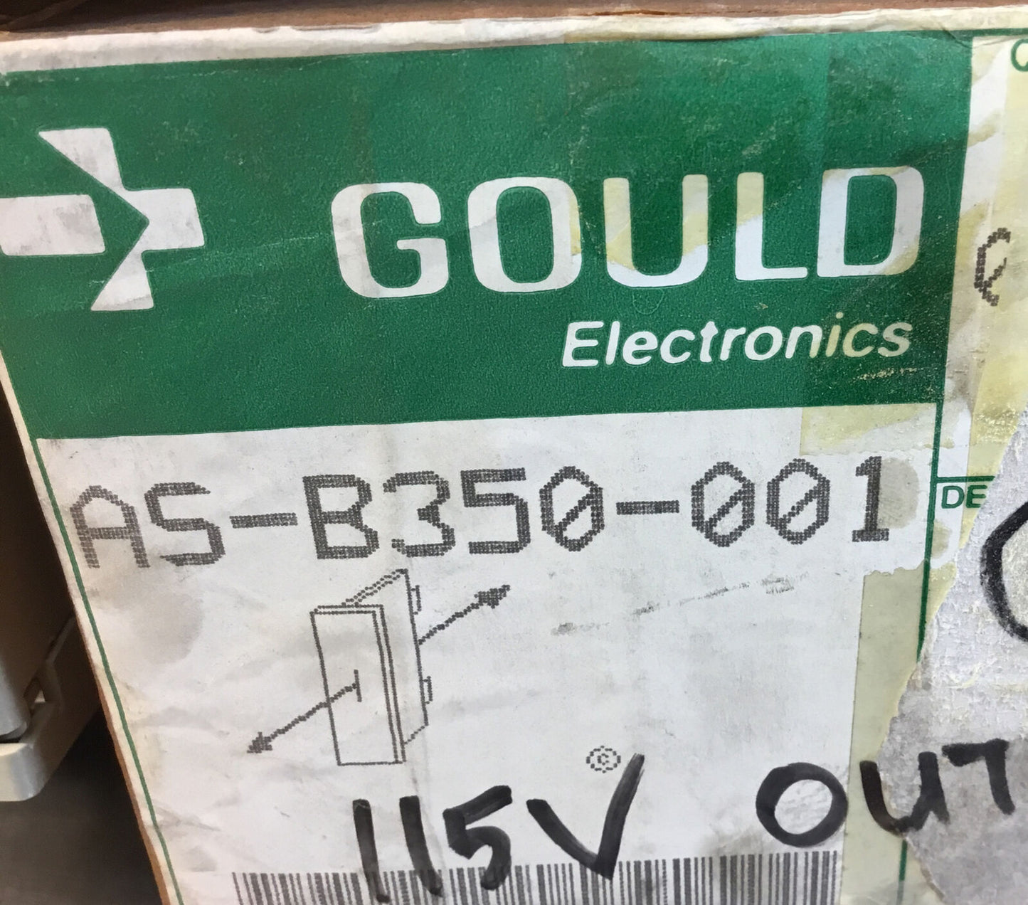 Gould  AS-B350-001  Modicon Output Module 115 VAC    Loc.3A-1