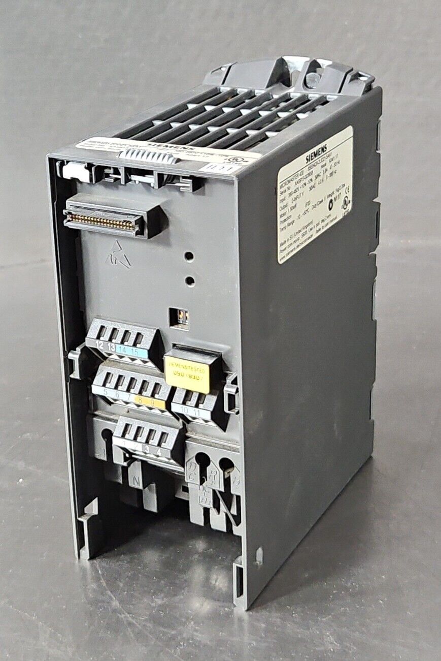 Siemens 6SE6420-2UD21-5AA1 Micromaster 420 Inverter AC Drive.               1B-1