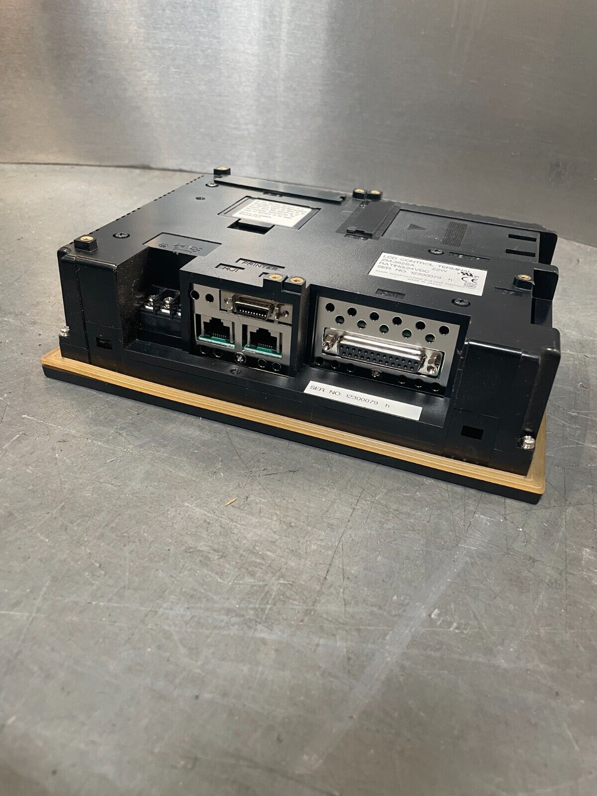 Sharp ZM-362SA Black 24-Volt DC LCD Control Terminal Touch Panel