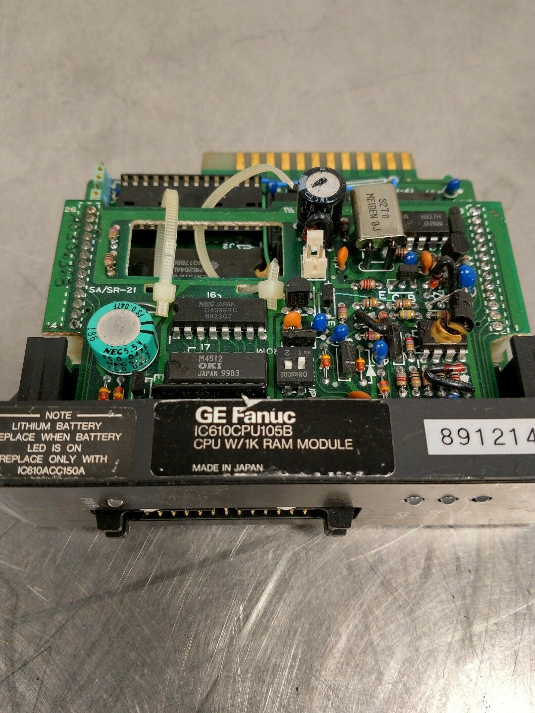 GE FANUC IC610CPU105B CPU W/1K RAM Module No Battery 3F
