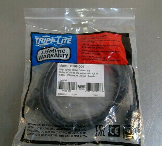 Tripp-Lite - P568-006 - High Speed HDMI Cable - 6 ft                          5E