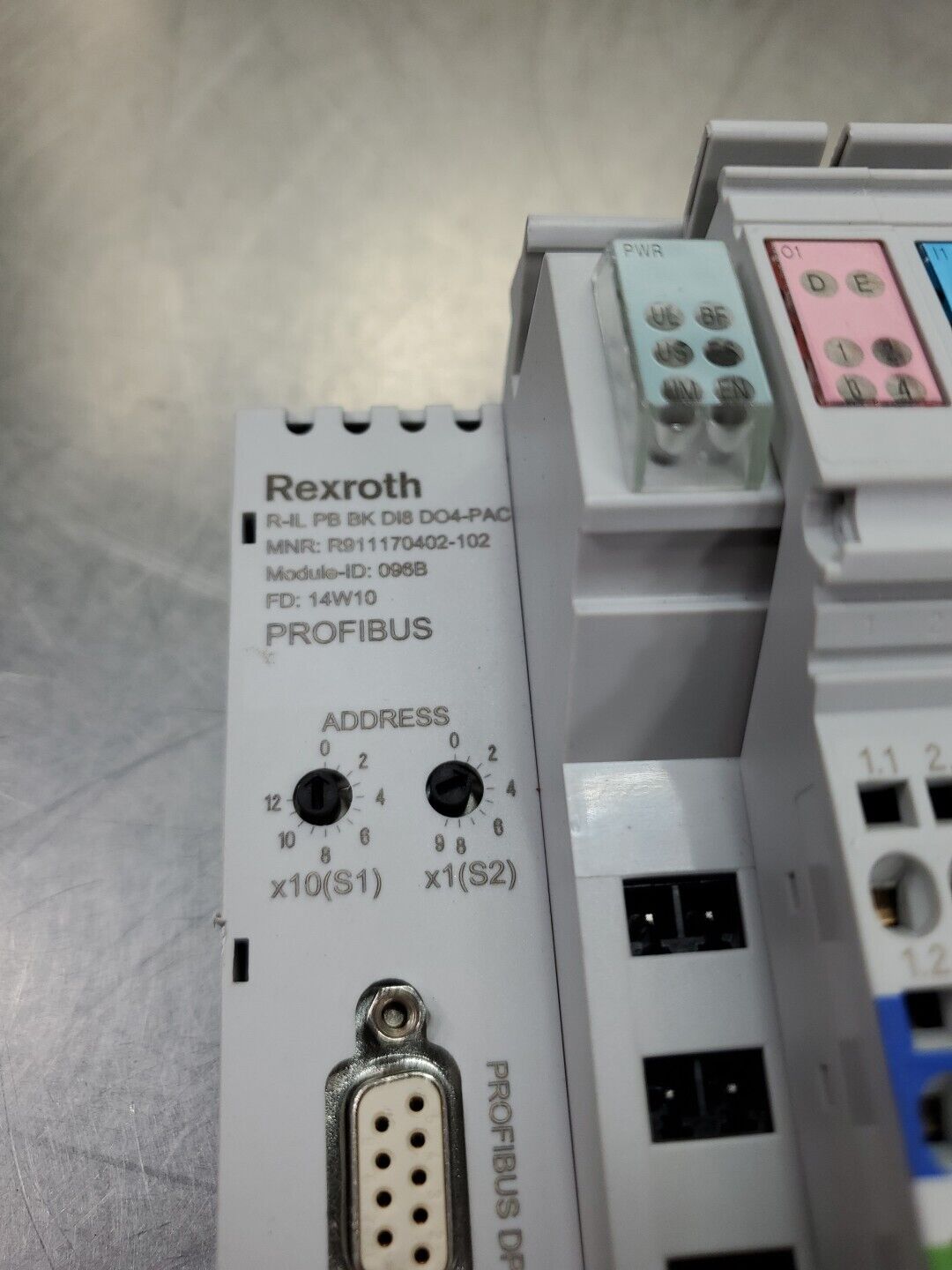 Rexroth R-IL PB BK DI8 DO4-PAC MNR:R911170402-102 Profibus Module.         3C-22