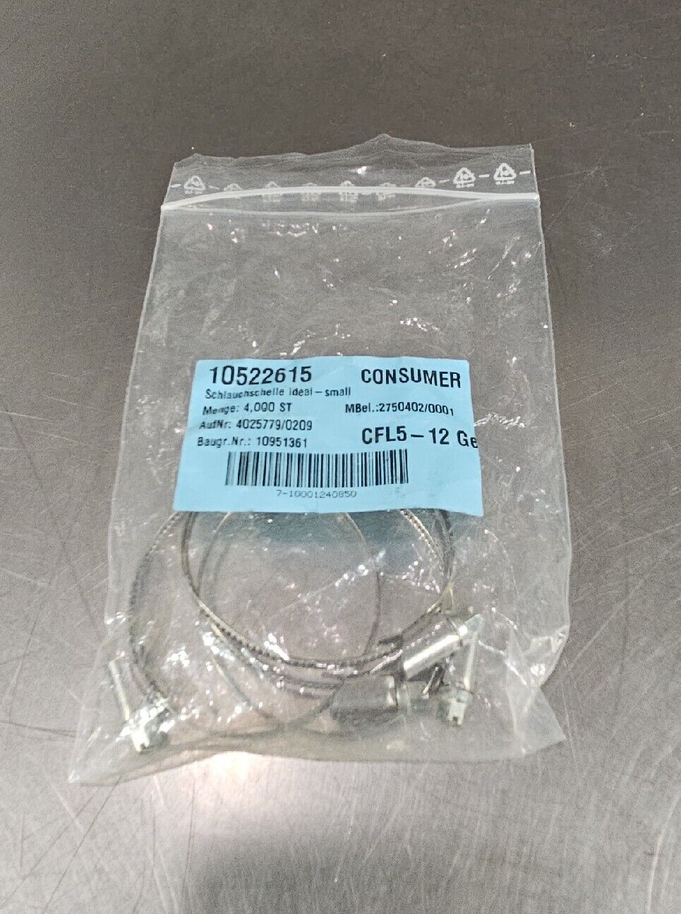BALLUFF SCHLAUCHSCHELLE 10522615 Circle Clamps Pack of 4                Loc 5E-9