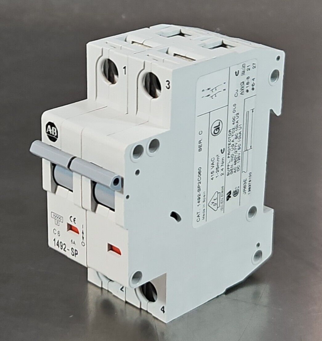 Allen-Bradley 1492SP2C060 Ser C Circuit Breaker.                           4E-18