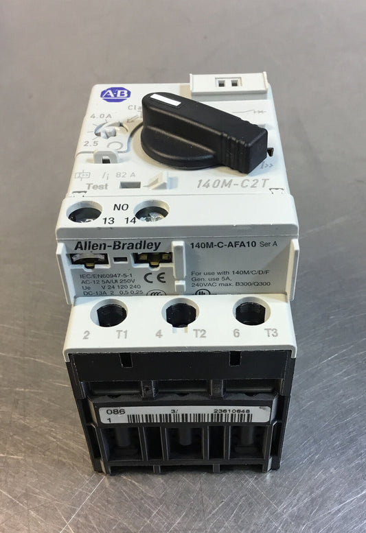 ALLEN BRADLEY  140M-C2T-B40 /C  MOTOR PROTECTION CIRCUIT BREAKER  2.5-4.0A   4C