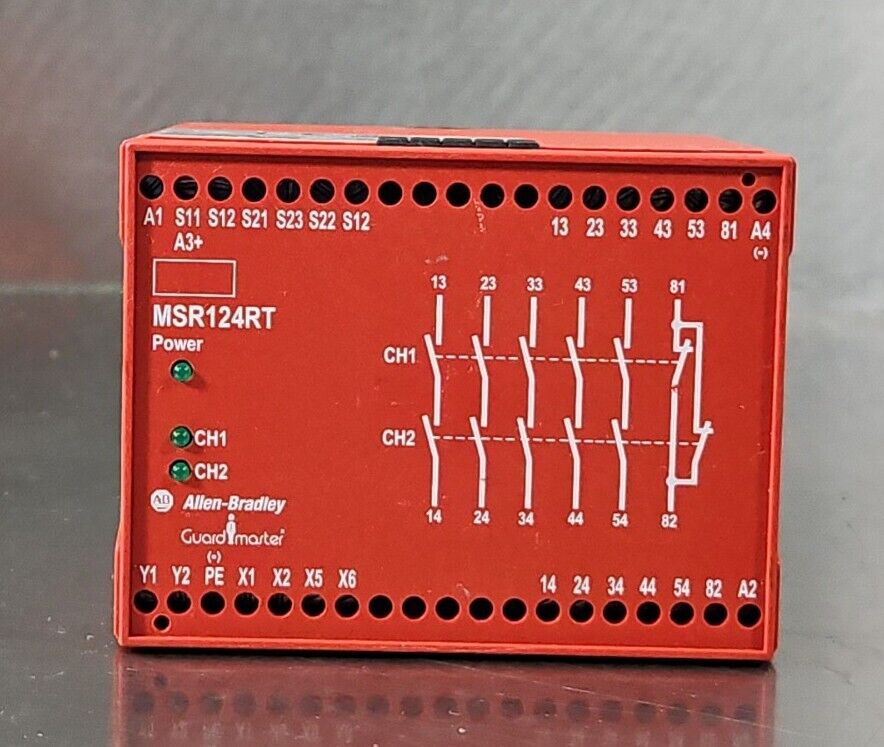 Allen-Bradley MSR124RT Ser A. 440R-G23108 Monitoring Safety Relay.         3B-19