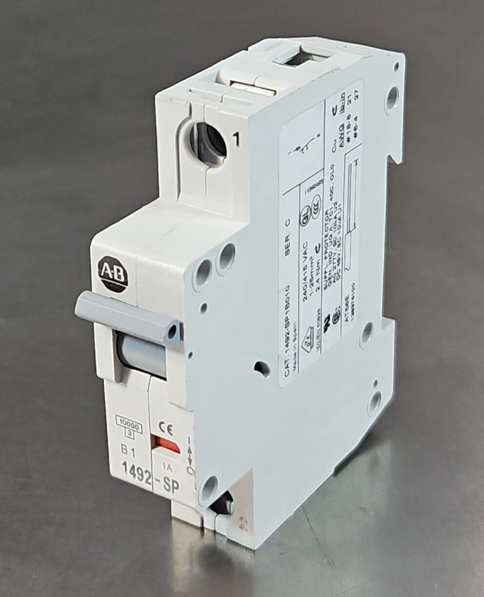 Allen Bradley 1492-SP1B010 Ser C Mini Circuit Breaker.                     4D-21