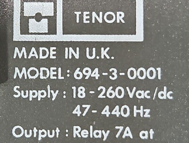Tenor 694-3-0001 Digital Timer Controller.                             Loc 4C-30