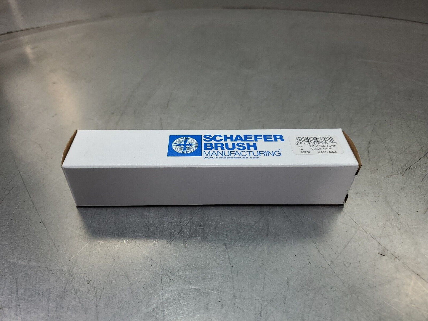 Schaefer Brush 7/16" Dia. Nylon Single Spiral 1/4-28 Male  (93707)         6E-15