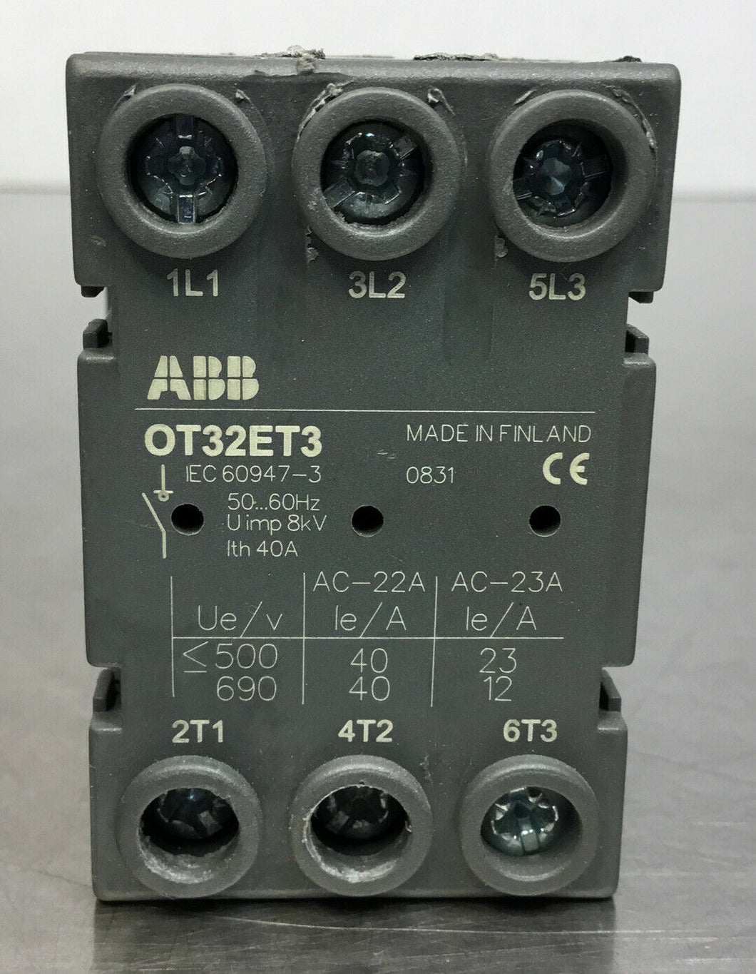 ASEA BROWN BOVERI ABB OT32ET3 General Purpose Switch.   4E-7