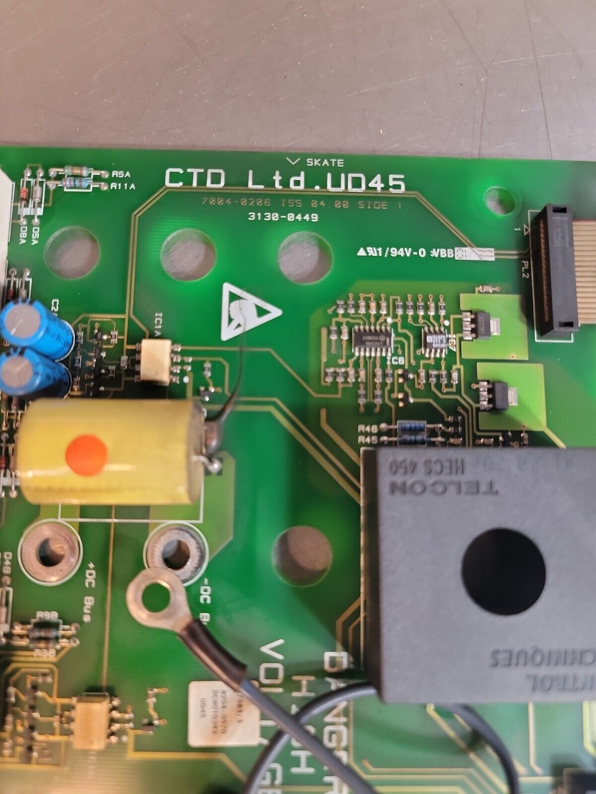 Control Techniques UD45 3130-0449 (7004‐0206)  ISS 04.00 DC Drive Board loc 3C