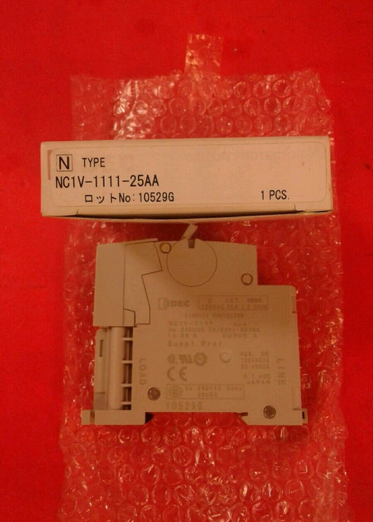 IDEC NC1V-1111-25AA 25AMP Circuit Protector 1P 250VAC 65VDC Curve A   4A