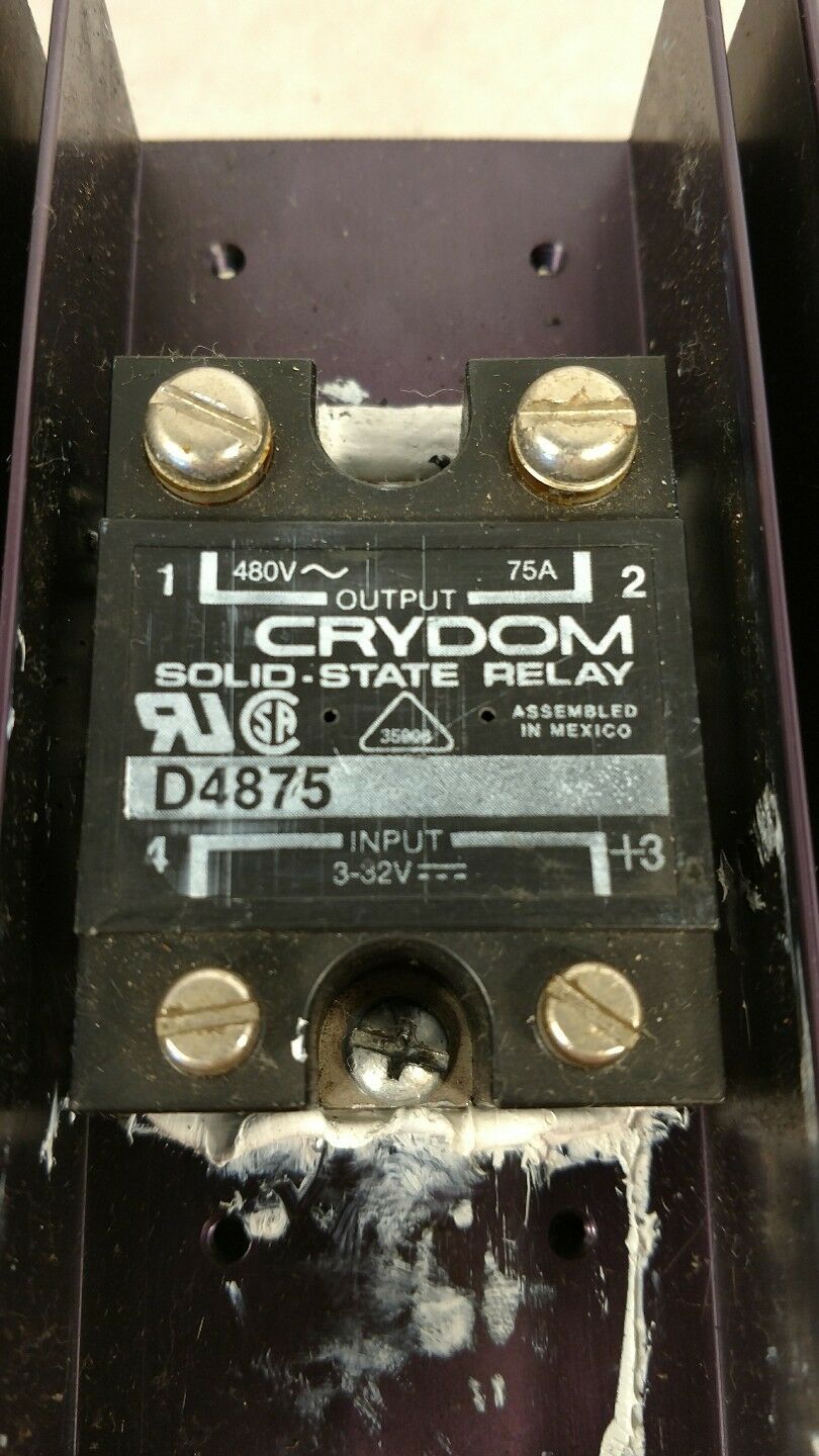 Crydom D4875 Solid-State Relay, 480V 75 Amp                                4E-10