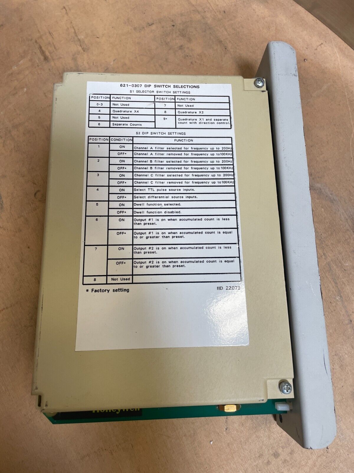 Honeywell 621-0307 Silver High Speed Counter Mutual System Isolated Input Module