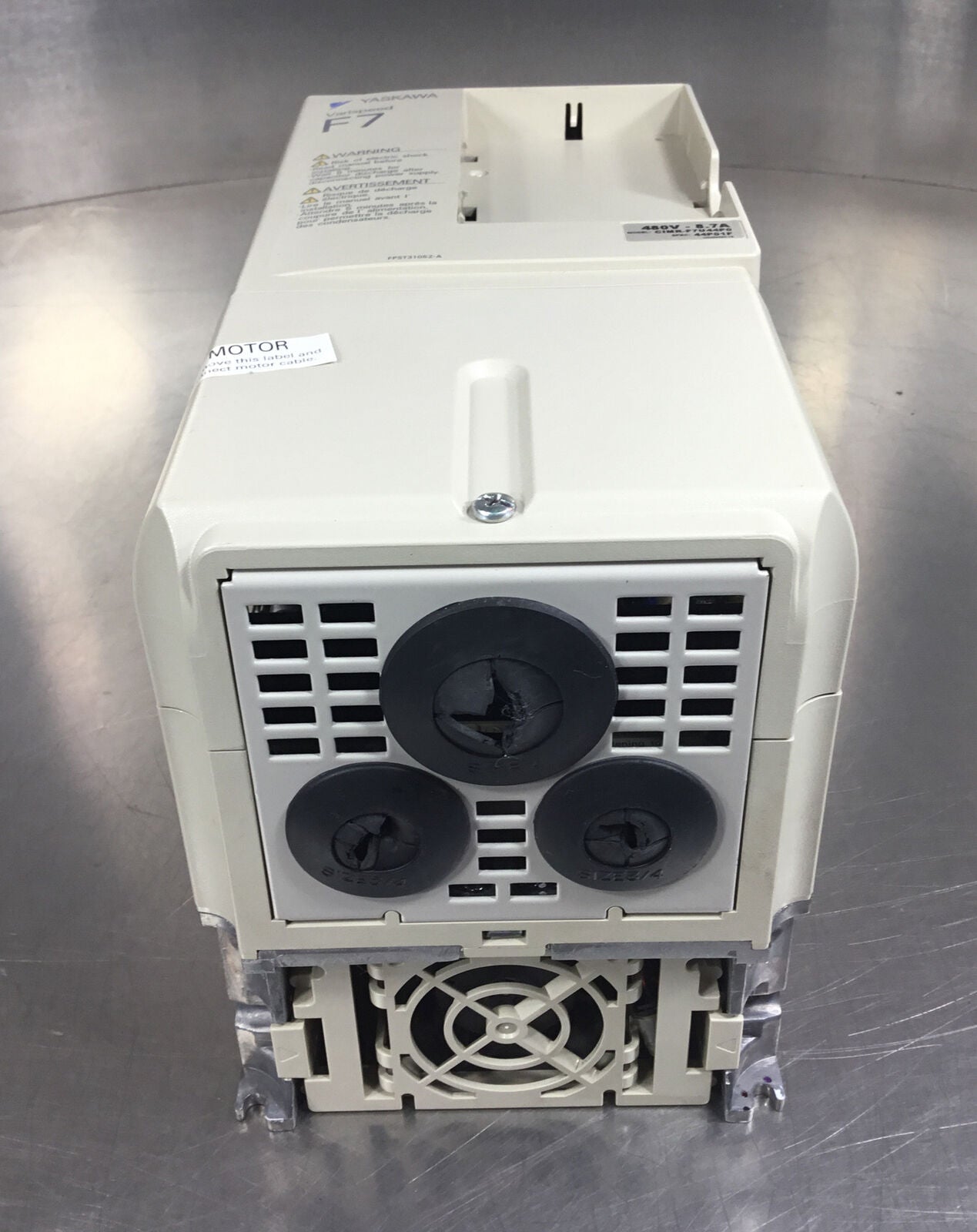Yaskawa  CIMR-F7U44P0  Adjustable Frequency Drive 3Ph 0-400Hz 480V       1D