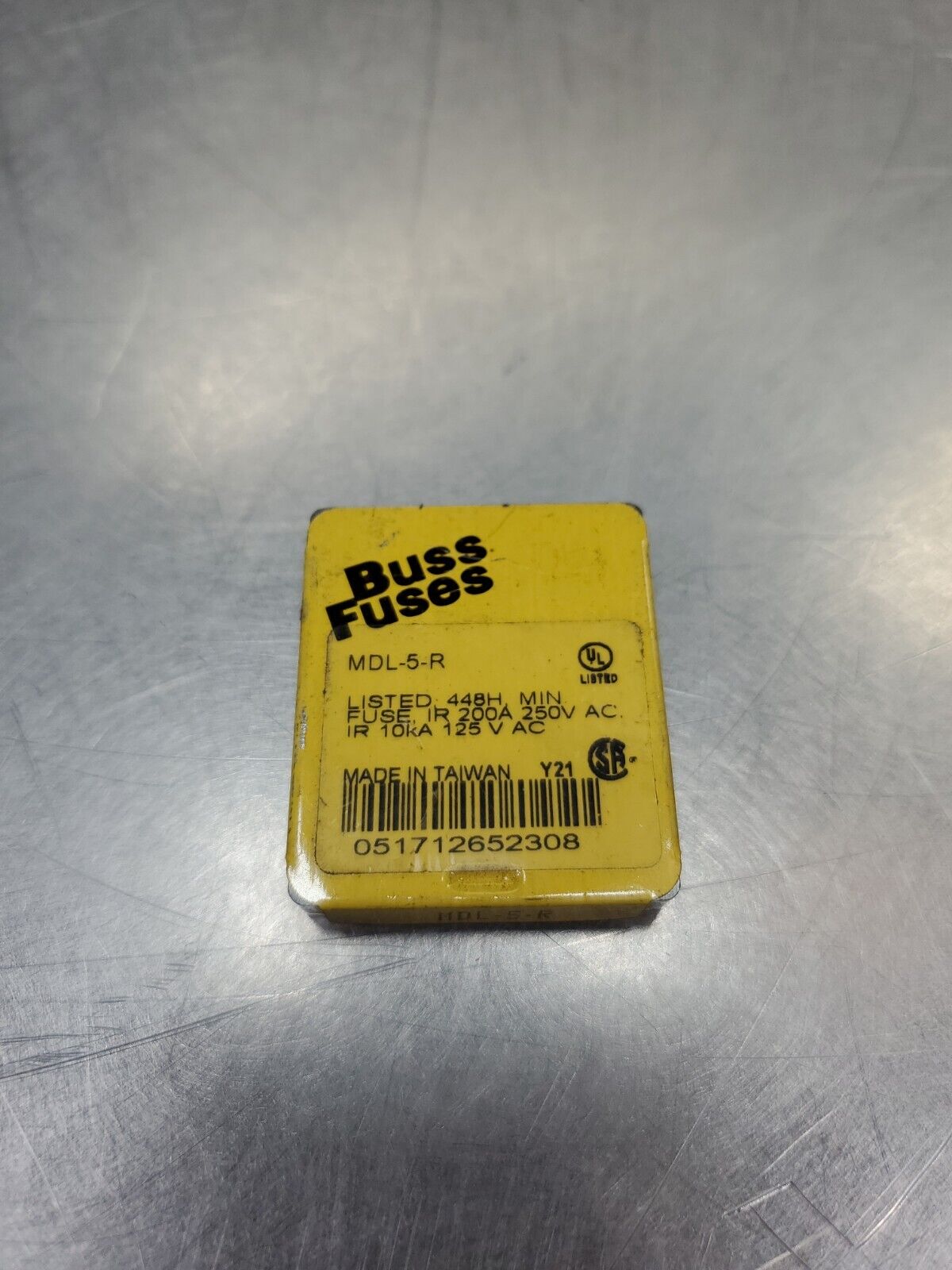 BUSSMAN MDL-5-R FUSE, 250VAC 200 AMP.                                   4D-BOX#2