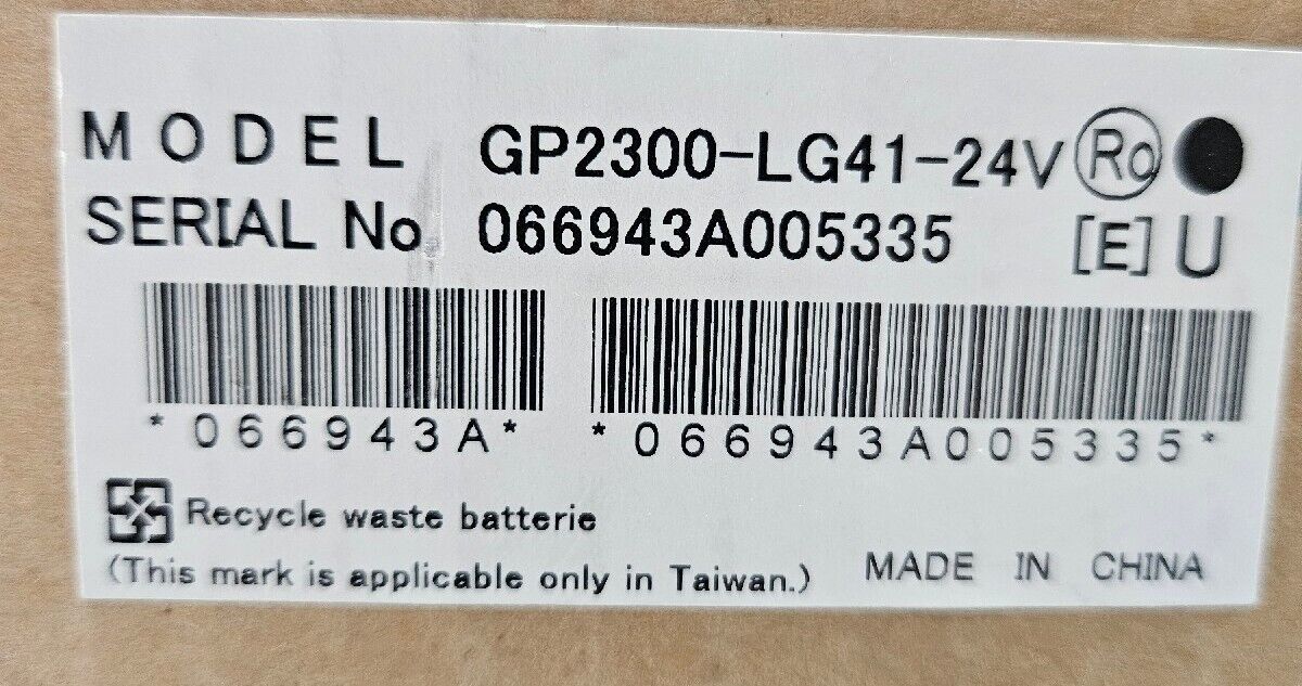 Pro-face GP2300-LG41-24V GP SERIES Monitor                                Loc 2E