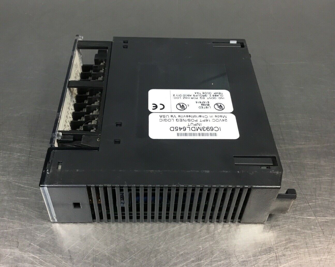 GE FANUC IC693MDL645D INPUT MODULE 24VDC 16PT POS/NEG LOGIC     3D-25